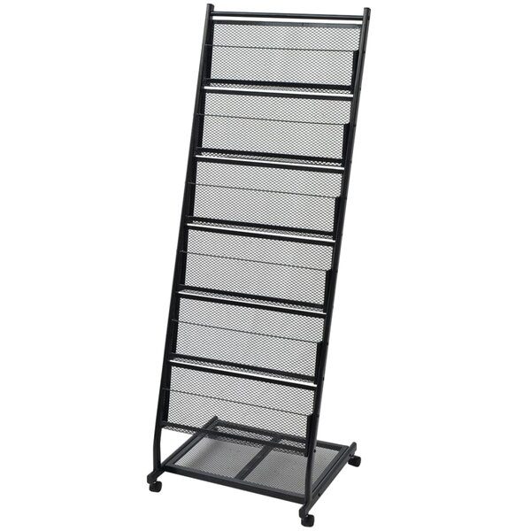 vidaXL Porte-revues 47 5 x 43 x 133 cm Noir A4