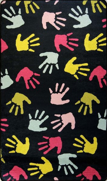 Tapis pour chambre Enfant 80 x 150 cm - Noir