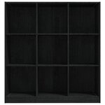 vidaXL Bibliothèque/Séparateur de pièce Noir 104x33 5x110cm Pin massif