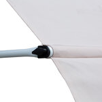 Store banne manuel rétractable 4L x 1,2l m inclinaison et hauteur réglable installation rapide métal alu polyester anti-UV crème