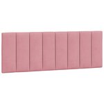 vidaXL Lit avec matelas rose 120x200 cm velours