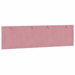 vidaXL Coussin de tête de lit rose 180 cm velours