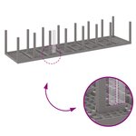 Ensemble de salle à manger de jardin 17 pièces avec coussins gris clair en poly rotin