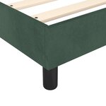 vidaXL Cadre de lit Vert foncé 90x200 cm Velours