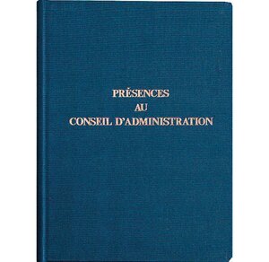 Registre 29,7x21 cm PRESENCE Conseil d'administration 100 pages EXACOMPTA