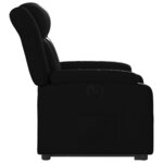 vidaXL Fauteuil inclinable électrique noir similicuir