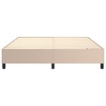vidaXL Cadre de lit Cappuccino 160x200 cm Similicuir