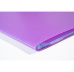 Protège-documents En Polypropylène 5/10e Opak Pochettes Cristal 80 Vues - A4 - Violet - X 10 - Exacompta