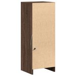 vidaXL Buffet avec LED chêne marron 38x34x100 cm bois d'ingénierie
