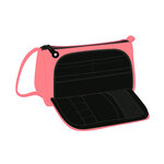 Trousse large antartik avec poche frontale grande         ouverture 110x85x200 mm       corail