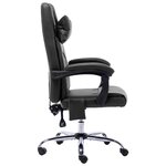 Chaise fauteuil siège de bureau informatique étude de massage similicuir noir 02_0024020
