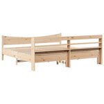 vidaXL Cadre de lit avec tête de lit 200x200 cm Bois de pin massif