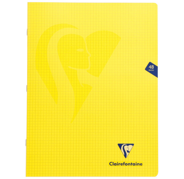 Pack 10 Cahiers MIMESYS Piqué Polypro 24 x 32 cm 48 pages 90g Q.5x5 Assortis CLAIREFONTAINE