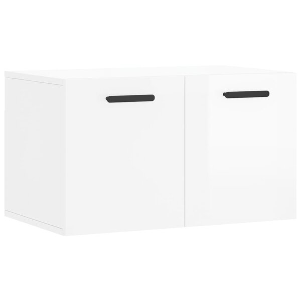 vidaXL Armoire murale Blanc brillant 60x36 5x35 cm Bois d'ingénierie
