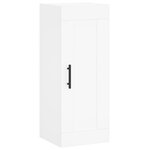 vidaXL Buffet haut Blanc 34 5x34x180 cm Bois d'ingénierie