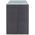 vidaXL Ensemble de bar d'extérieur 9 Pièces Résine tressée Noir