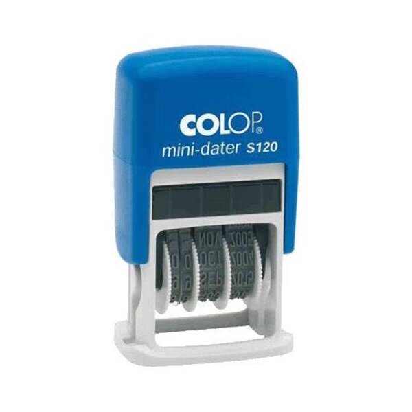 Mini dateur S120 mois en lettres H 4mm COLOP