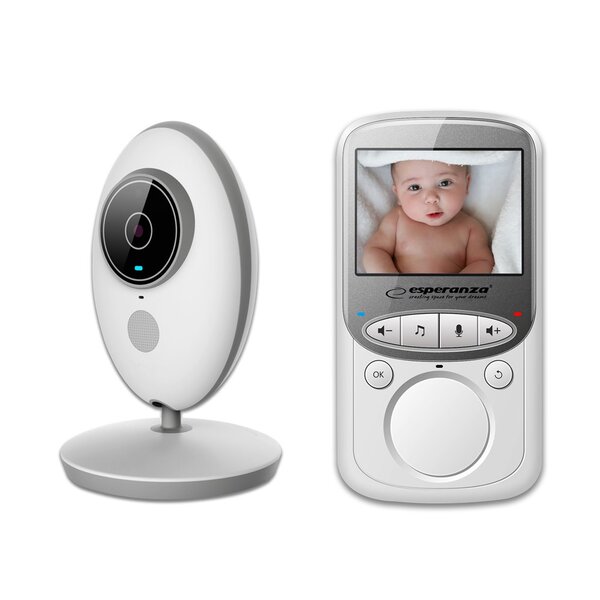 Esperanza EHM003 Moniteur bébé LCD 2 4" Blanc