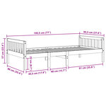 vidaXL Lit pour enfants sans matelas 90x190 cm bois de pin massif