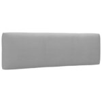 vidaXL Canapé palette 2 places avec coussins Pin imprégné de gris
