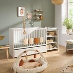 Lit bébé combiné - 120 x 60 cm - Evolutif en 90 x 190 cm