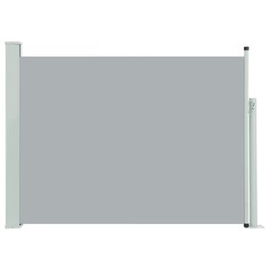 vidaXL Auvent latéral rétractable de patio 120x500 cm Gris