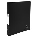 Classeur 2 Anneaux 30mm Polypropylène Opak Rigide 10/10e - A4 Maxi. - Noir - X 10 - Exacompta