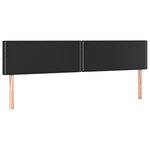 vidaXL Têtes de lit 2 Pièces Noir 90x5x78/88 cm Similicuir