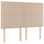 vidaXL Sommier à lattes de lit avec matelas Cappuccino 140x200 cm