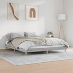 vidaXL Cadre de lit sonoma gris 120x200 cm bois d'ingénierie