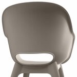 Keter Chaises d'extérieur Akola lot de 2 Cappuccino