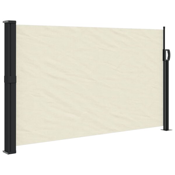 vidaXL Auvent latéral rétractable crème 120x500 cm