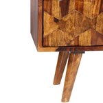 vidaXL Meuble TV Bois massif 140x30x40 cm