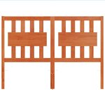 vidaXL Tête de lit cire marron 135 cm bois massif de pin