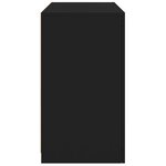 vidaXL Buffet avec lumières LED noir 60 5x37x67 cm