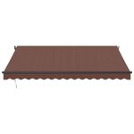 vidaXL Auvent rétractable automatique avec LED marron 400x300 cm