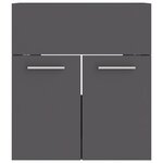 vidaXL Armoire d'évier Gris 41x38 5x46 cm Aggloméré