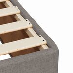vidaXL Cadre de lit Taupe 90x190 cm Tissu