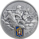 Pièce de monnaie en Argent 10 Cedis g 62.2 (2 oz) Millésime 2024 BATTLE OF KYIV