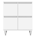 vidaXL Buffets 2 Pièces blanc bois d'ingénierie
