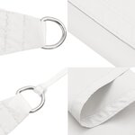 vidaXL Voile de parasol tissu oxford triangulaire 4x5x5 m blanc
