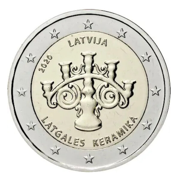 2 euros commémorative Lettonie 2020 - Céramique lettone.