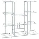 vidaXL Jardinière 94 5x25x89 cm Blanc Fer