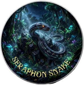 Monnaie SERAPHON SNAKE Forest Totems V 1 Oz Argent 1$ USA 2026 (PRÉCOMMANDE)
