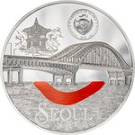 Pièce de monnaie en Argent 50 Dollars g 1000 (1 Kg) Millésime 2024 Tiffany Art SEOUL