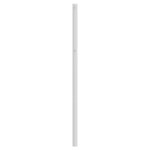 vidaXL Tête de lit métal blanc 120 cm