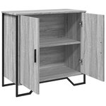 vidaXL Buffet sonoma gris 78x35 5x74 5 cm Bois d'ingénierie
