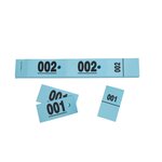Carnet de 50 tickets vestiaire bleus - lot de 20 - exacompta