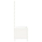 vidaXL Jardinière avec support blanc 39x39 5x114 cm bois de pin massif
