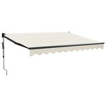 vidaXL Auvent rétractable automatique crème 3x2 5 m